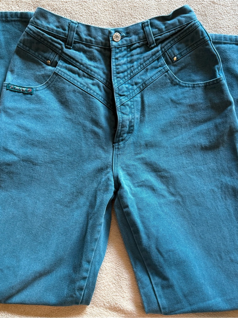 Teal Blaze Jeans